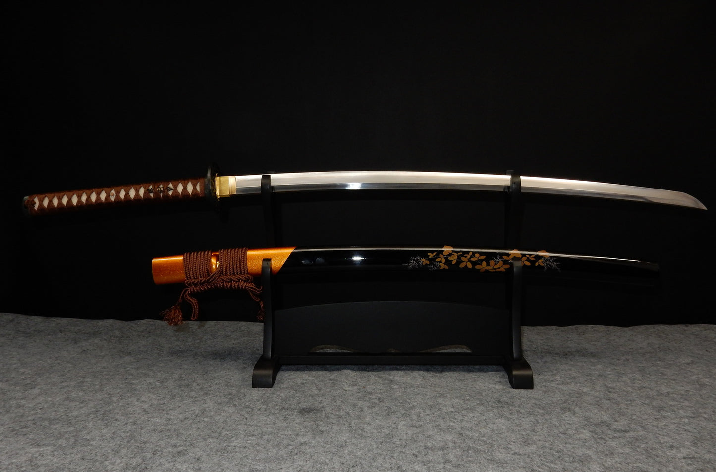 Iron Tsuba Straight Blade Katana