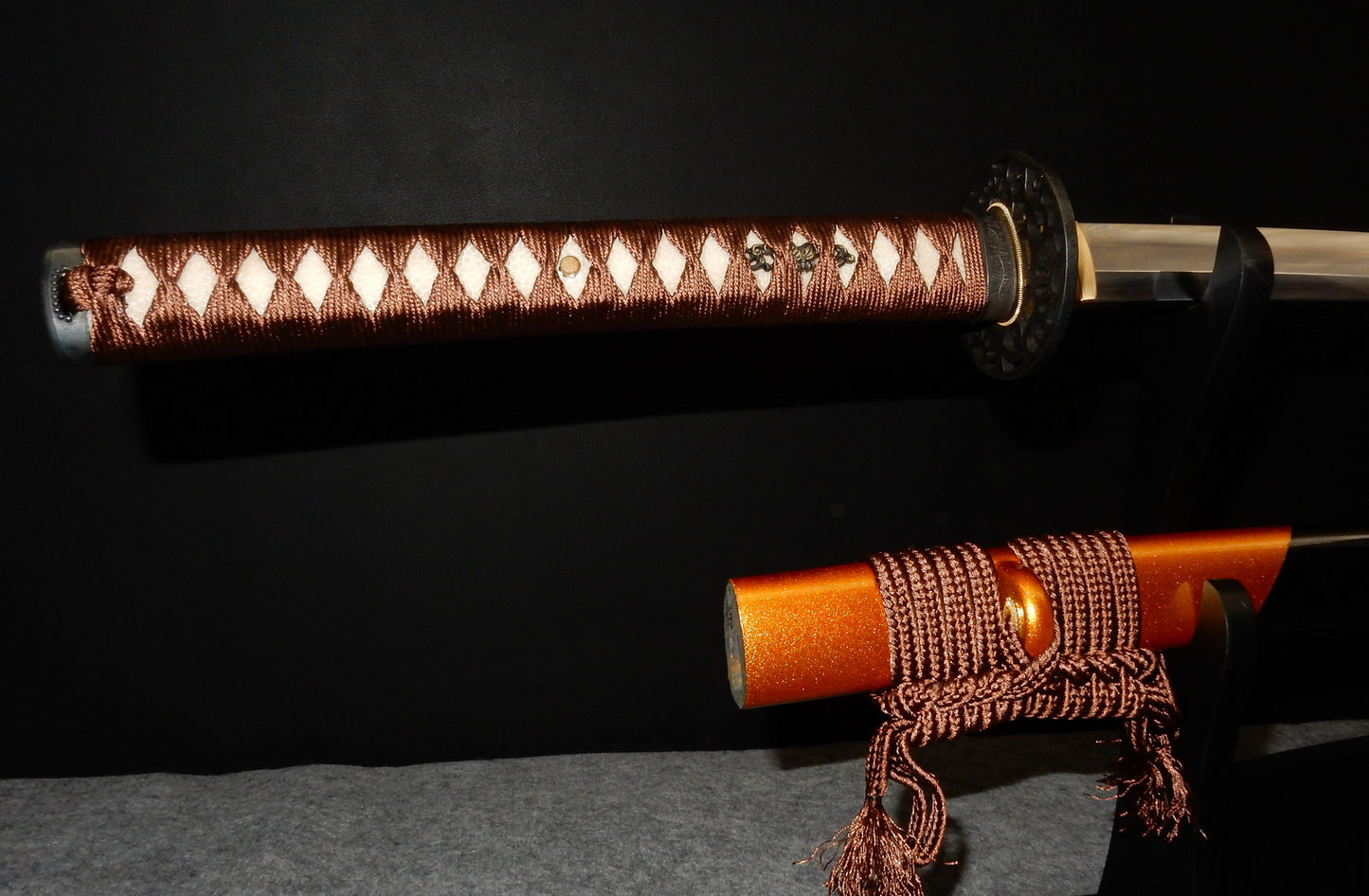 Iron Tsuba Straight Blade Katana