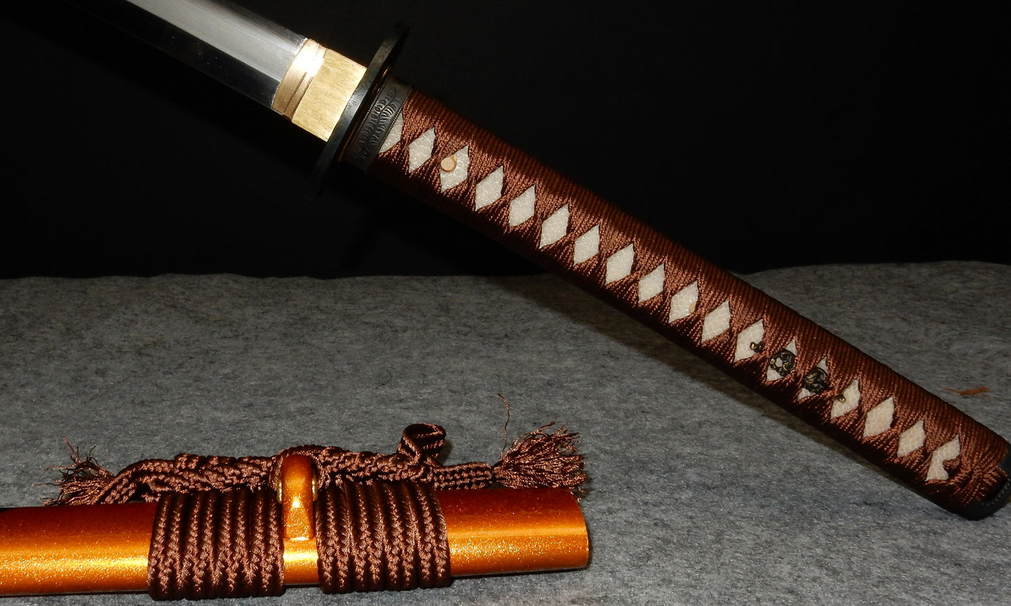 Iron Tsuba Straight Blade Katana