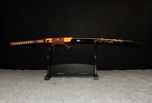 Iron Tsuba Straight Blade Katana