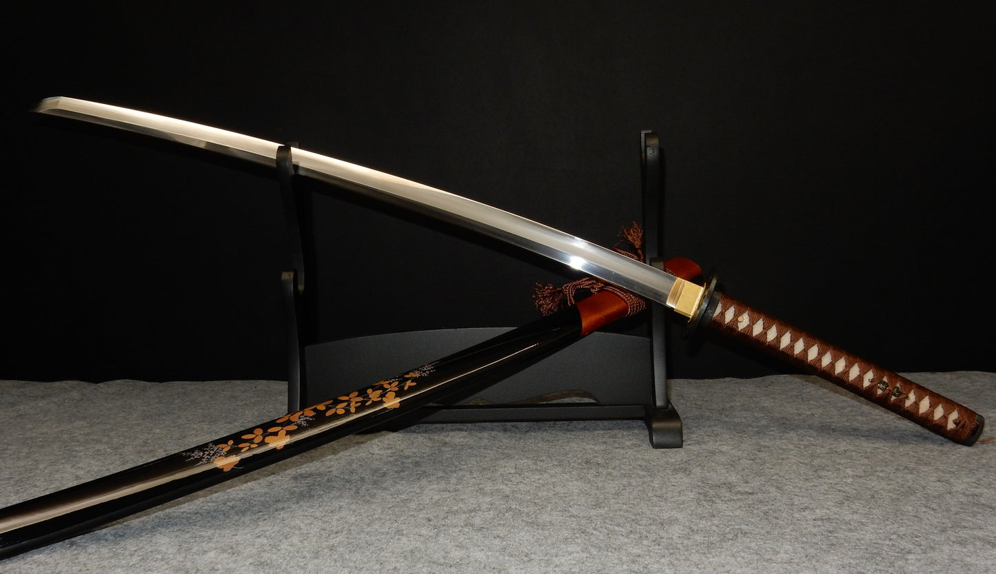 Iron Tsuba Straight Blade Katana